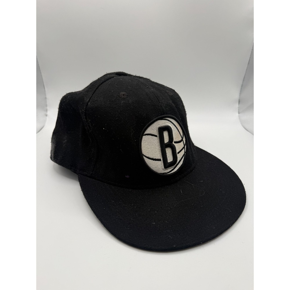 Ultra Game Brooklyn Nets Basketball Cap Mens OS Black Adjustable Snapback Hat